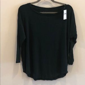 Loft. NWT. Size S. 3/4 sleeve, baggy green shirt